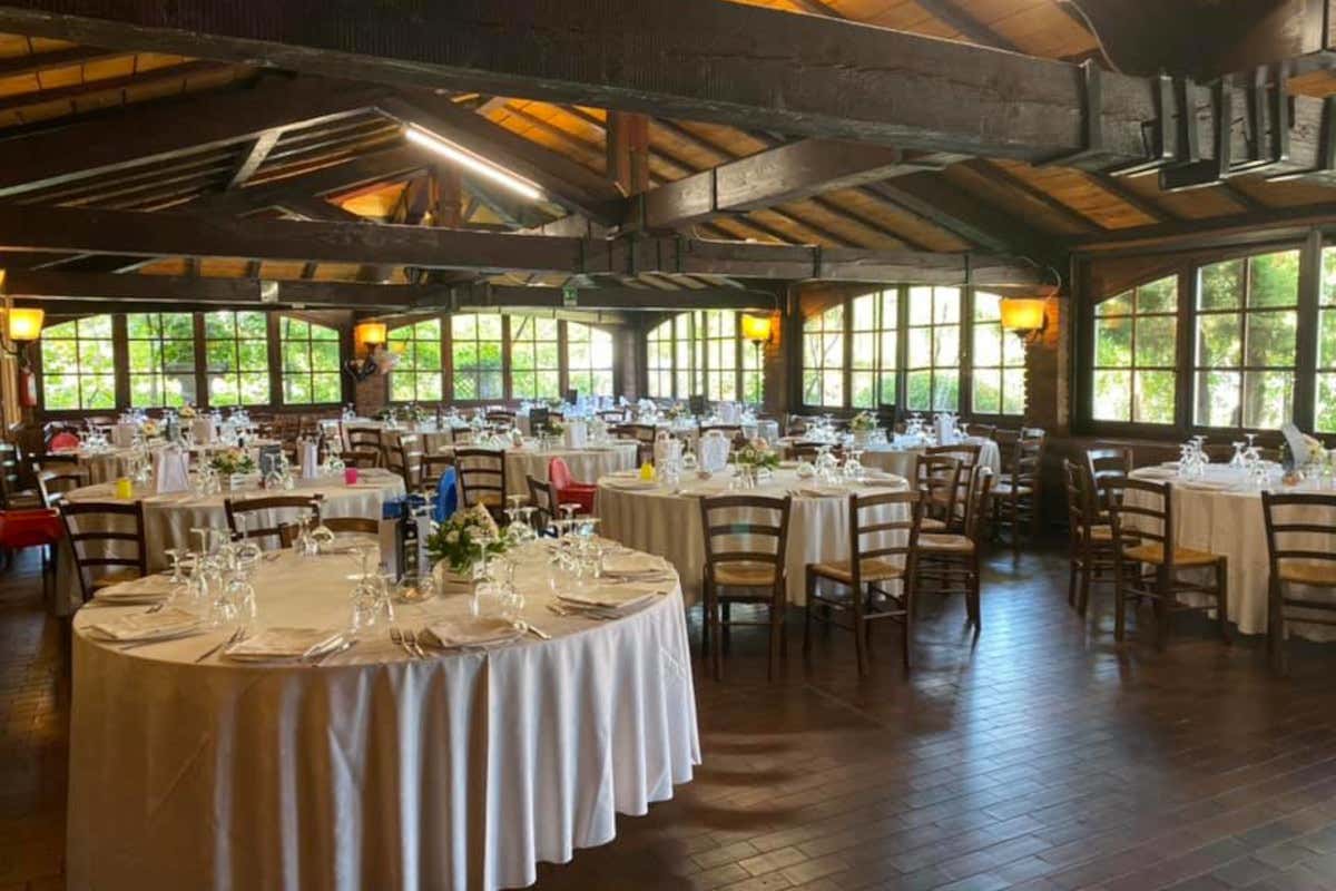 La sala del ristorante Griglia sul Fuoco di Buccinasco (Mi)